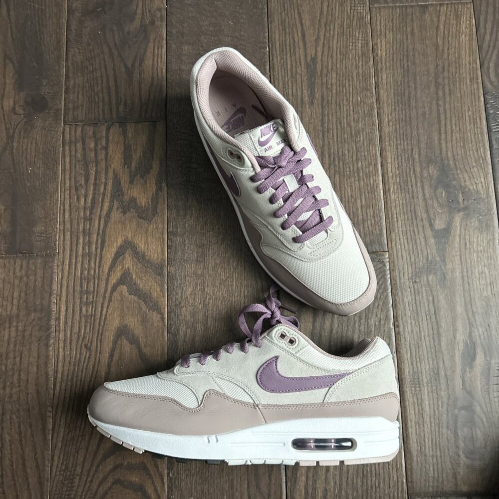 Nike Air Max 1 SC Sneakers Men's Size 11 Light Bone/ Violet FB9660-002